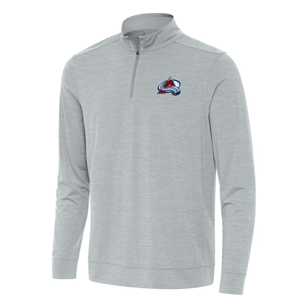 Colorado Avalanche Antigua Bright Quarter-Zip Top - Heather Gray | US 202233616