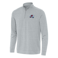 Colorado Avalanche Antigua Bright Quarter-Zip Top - Heather Gray | US 202233616