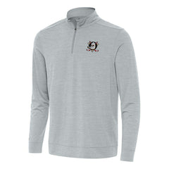 Anaheim Ducks Antigua Bright Quarter-Zip Top - Heather Gray | US 202233627