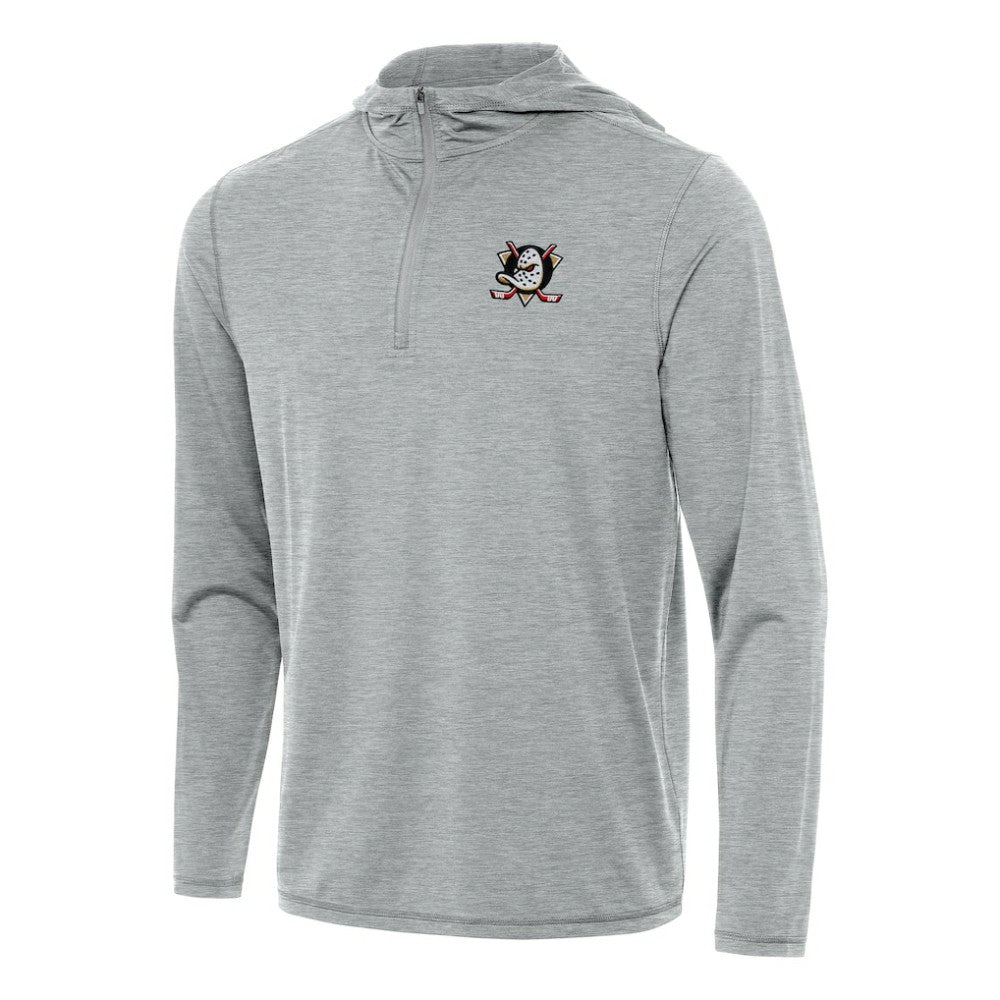 Anaheim Ducks Antigua Tidy Quarter-Zip Hoodie - Heather Gray | US 202233633