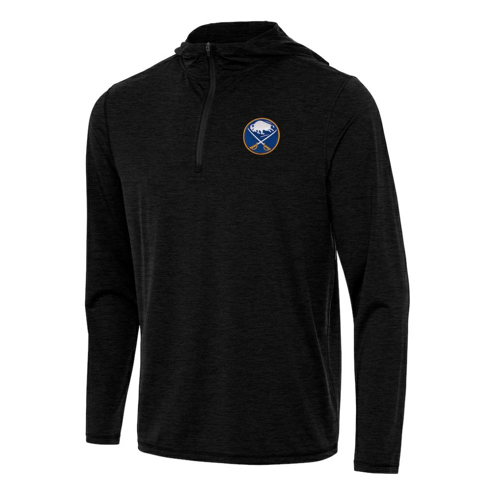 Buffalo Sabres Antigua Tidy Quarter-Zip Hoodie - Heather Black | US 202233635