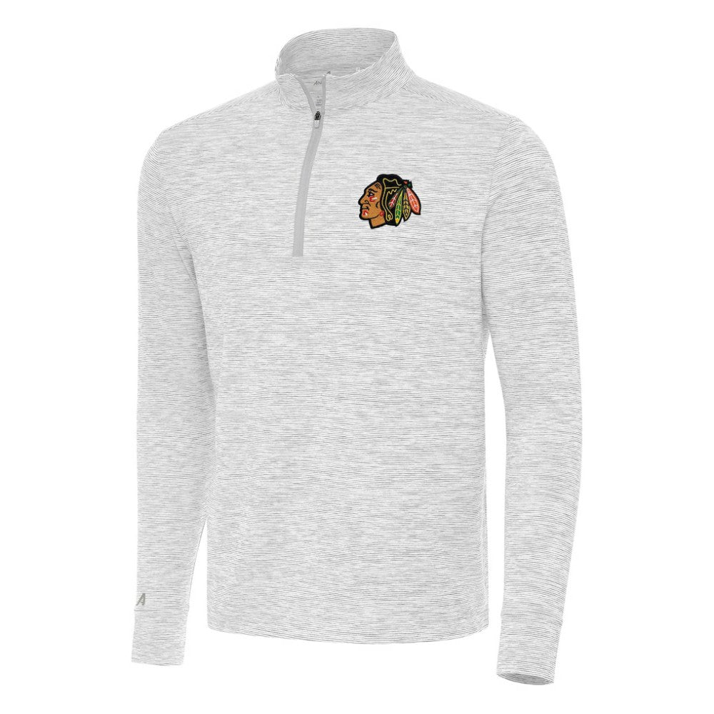 Chicago Blackhawks Antigua Cause Quarter-Zip Top - Gray | US 202233659