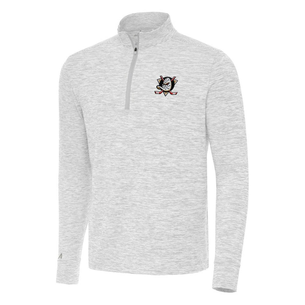Anaheim Ducks Antigua Cause Quarter-Zip Top - Gray | US 202233663