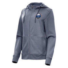 Buffalo Sabres Antigua Women's Seeker Full-Zip Hoodie - Heather Navy | US 202233762