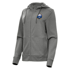 Buffalo Sabres Antigua Women's Seeker Full-Zip Hoodie - Heather Black | US 202233763