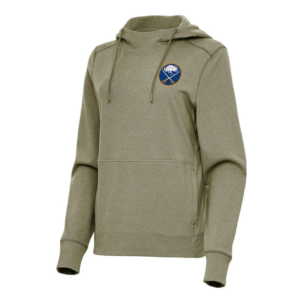 Buffalo Sabres Antigua Women's Justice Pullover Hoodie - Olive | US 202233785