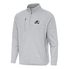 Colorado Avalanche Antigua Certain Quarter-Zip Tri-Blend Sweatshirt - Heather Gray | US 202233931