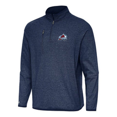 Colorado Avalanche Antigua Certain Quarter-Zip Tri-Blend Sweatshirt - Heather Navy | US 202233932
