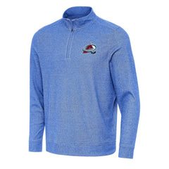 Colorado Avalanche Antigua Subtle Quarter-Zip Sweatshirt - Heather Royal | US 202233949