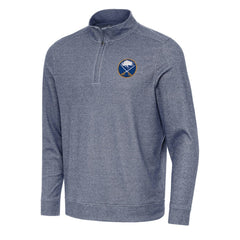 Buffalo Sabres Antigua Subtle Quarter-Zip Sweatshirt - Heather Navy | US 202233954