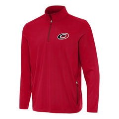 Carolina Hurricanes Antigua Perilous Quarter-Zip Sweatshirt - Red | US 202233976