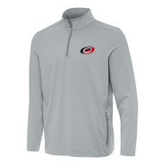 Carolina Hurricanes Antigua Perilous Quarter-Zip Sweatshirt - Gray | US 202233983