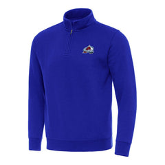 Colorado Avalanche Antigua Victory Quarter-Zip Mock Sweatshirt - Royal | US 202234000