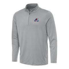 Colorado Avalanche Antigua Reprocess Quarter-Zip Top - Gray | US 202234091