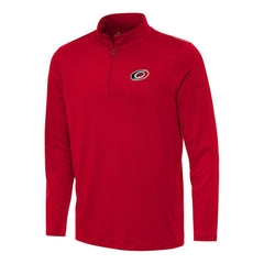 Carolina Hurricanes Antigua Reprocess Quarter-Zip Top - Red | US 202234096