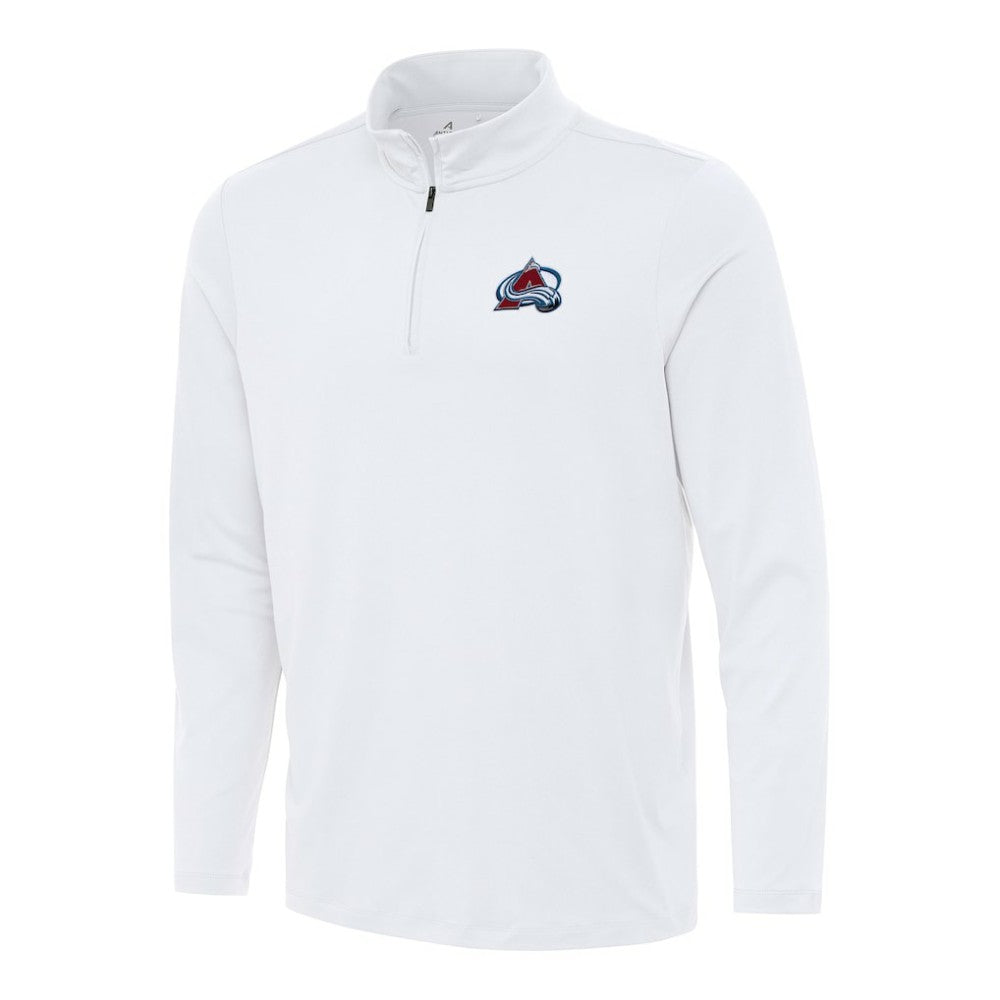 Colorado Avalanche Antigua Reprocess Quarter-Zip Top - White | US 202234108