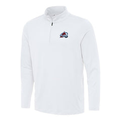 Colorado Avalanche Antigua Reprocess Quarter-Zip Top - White | US 202234108