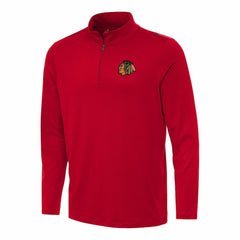 Chicago Blackhawks Antigua Reprocess Quarter-Zip Top - Red | US 202234111