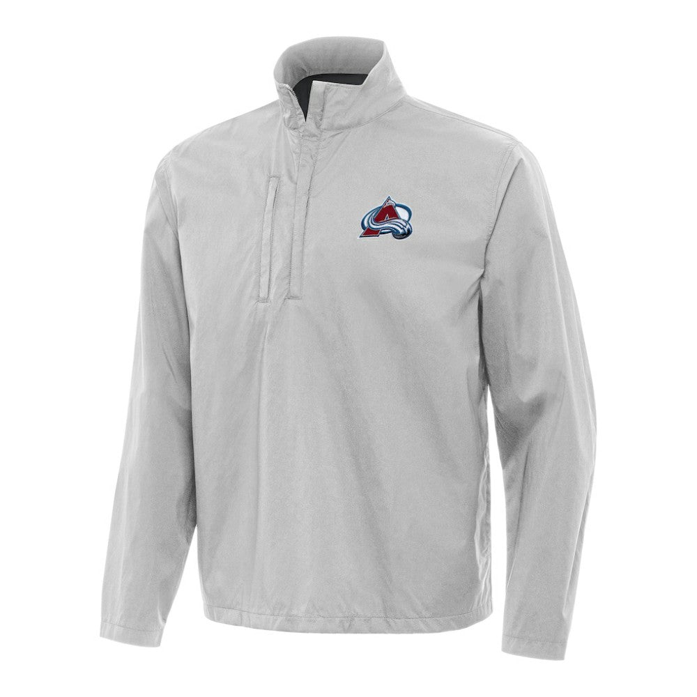 Colorado Avalanche Antigua Brisk Quarter-Zip Windbreaker - Heather Gray | US 202234250