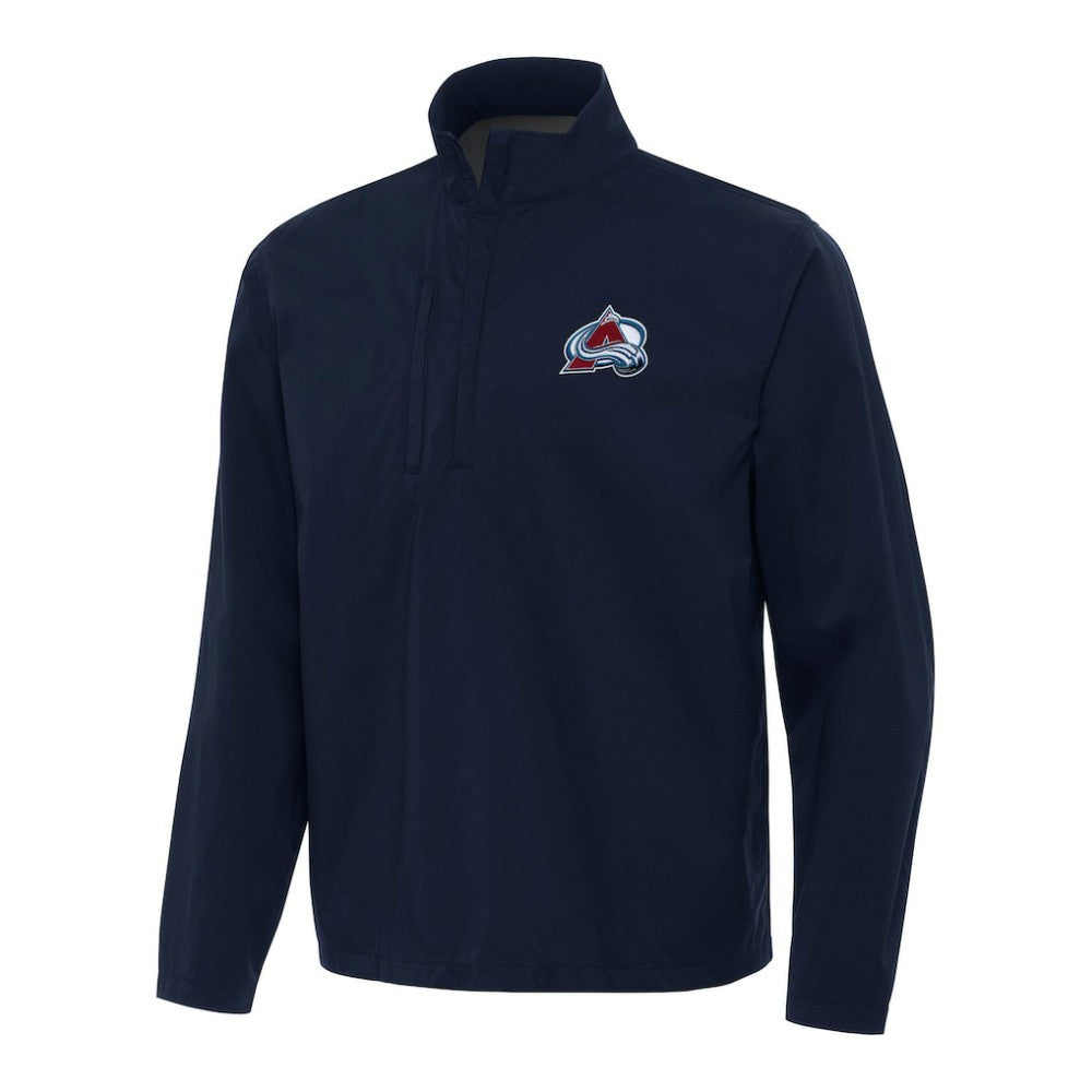 Colorado Avalanche Antigua Brisk Quarter-Zip Windbreaker - Navy | US 202234263