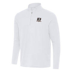 Anaheim Ducks Antigua Intent Quarter-Zip Top - White | US 202234336