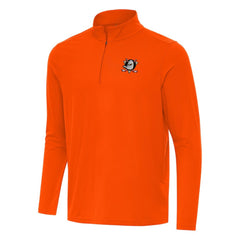 Anaheim Ducks Antigua Intent Quarter-Zip Top - Orange | US 202234338