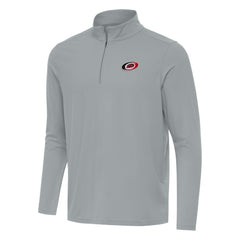Carolina Hurricanes Antigua Intent Quarter-Zip Top - Gray | US 202234357