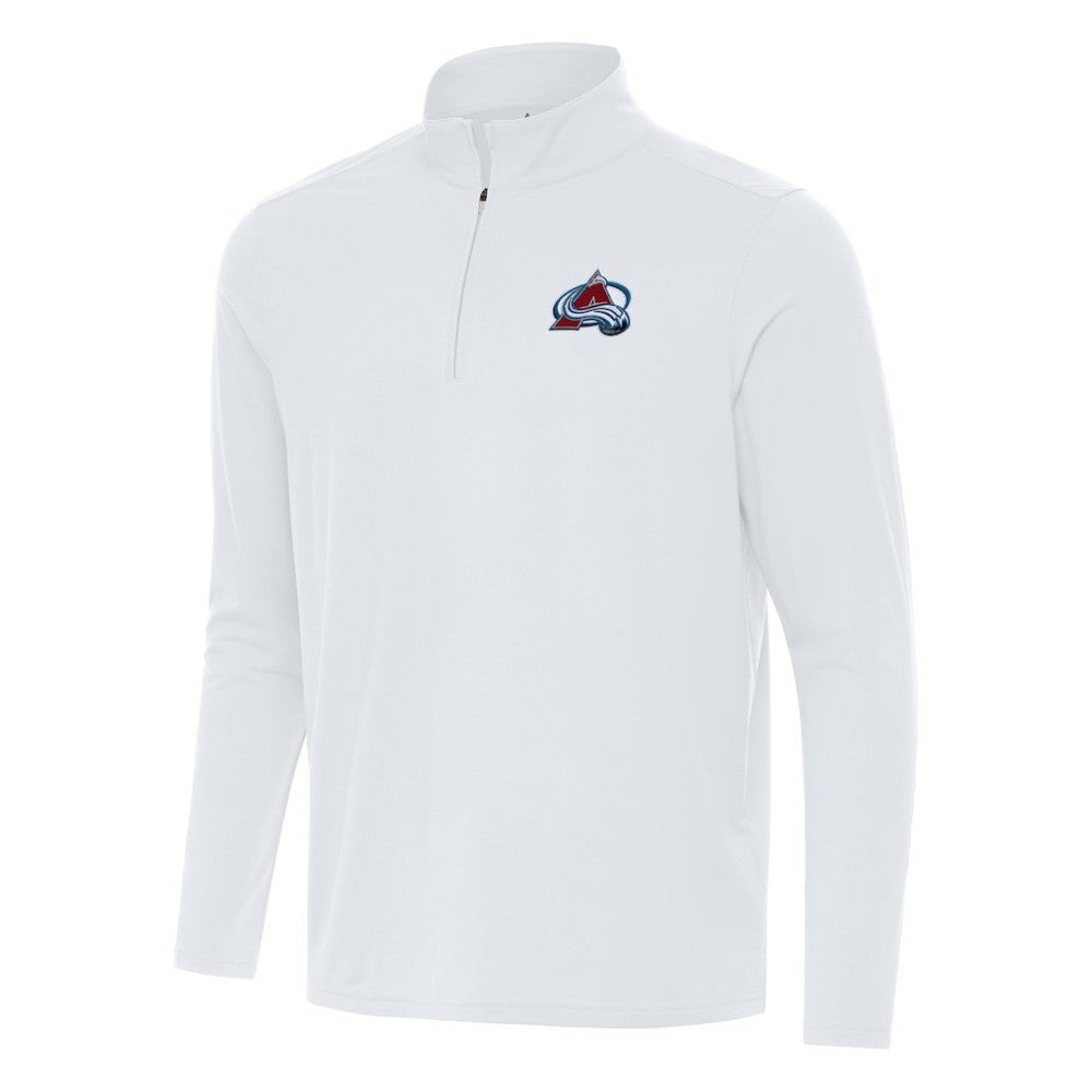 Colorado Avalanche Antigua Intent Quarter-Zip Top - White | US 202234358