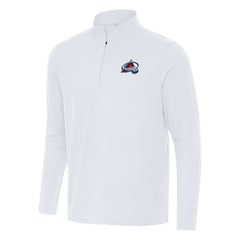 Colorado Avalanche Antigua Intent Quarter-Zip Top - White | US 202234358