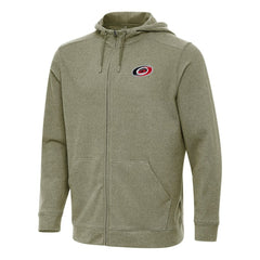 Carolina Hurricanes Antigua Effortless Full-Zip Hoodie Jacket - Olive | US 202234374