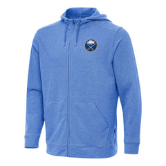 Buffalo Sabres Antigua Effortless Full-Zip Hoodie Jacket - Heather Royal | US 202234392