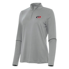 Carolina Hurricanes Antigua Women's Reprocess Quarter-Zip Top - Gray | US 202234438