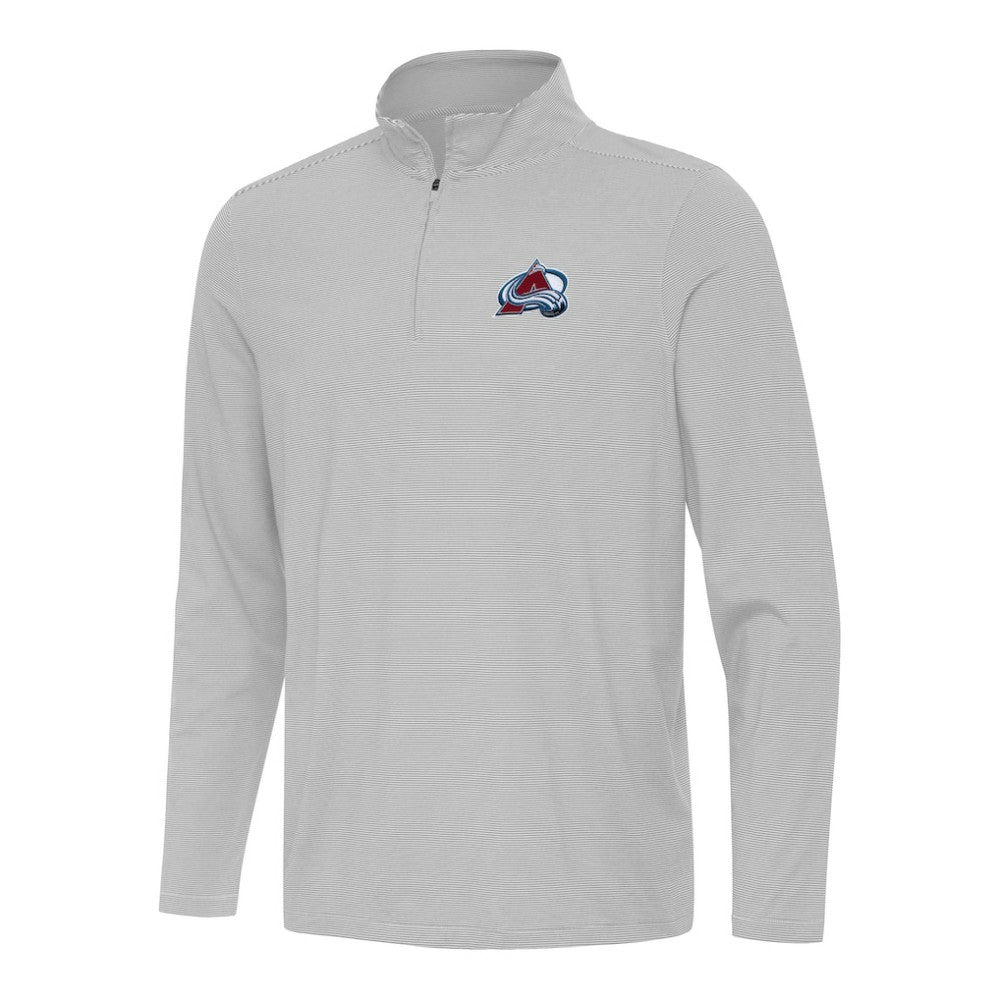 Colorado Avalanche Antigua Twine Quarter-Zip Top - Gray | US 202234654