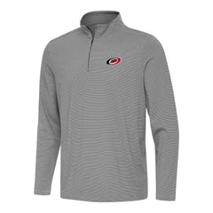 Carolina Hurricanes Antigua Twine Quarter-Zip Top - Black | US 202234662
