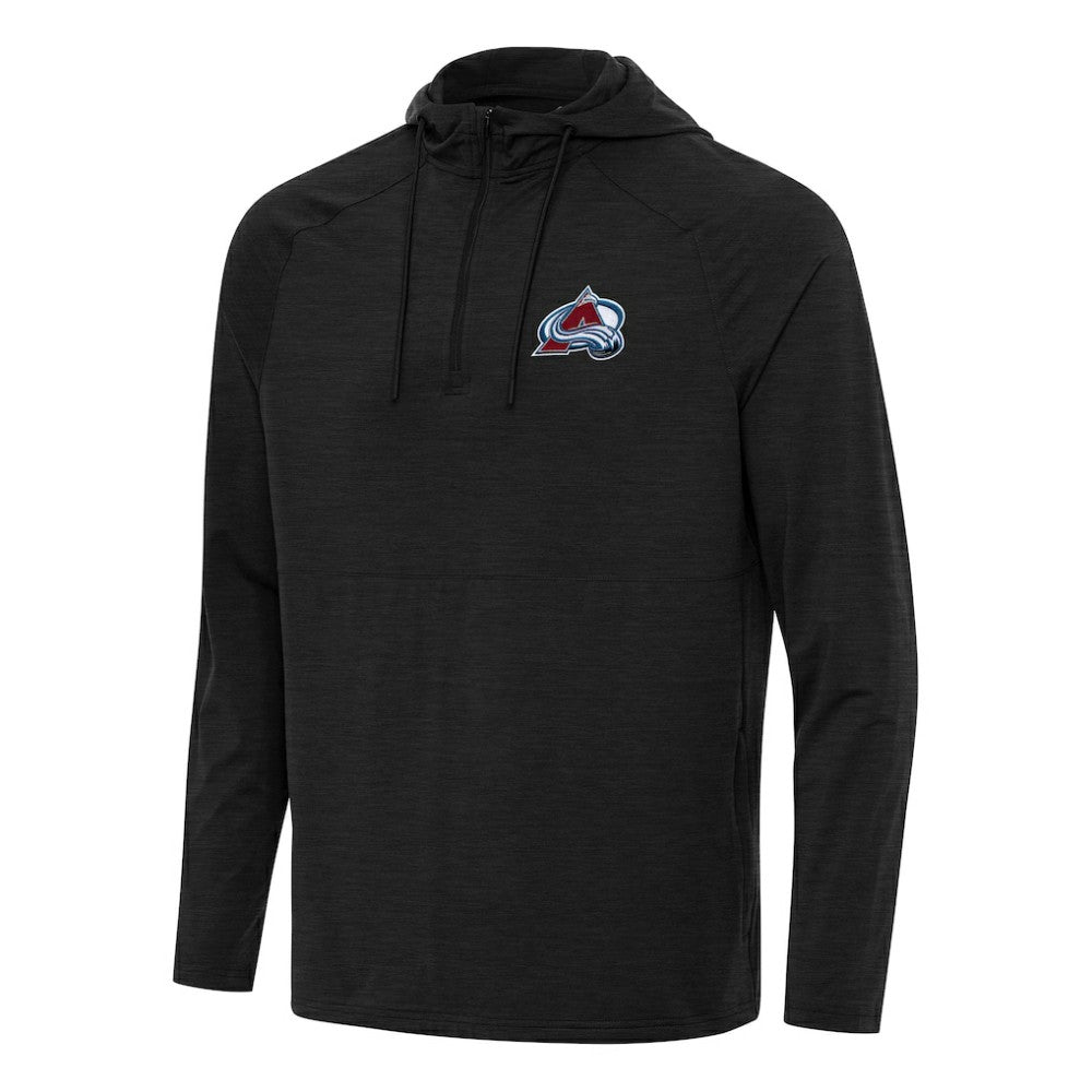 Colorado Avalanche Antigua Spikes Quarter-Zip Hoodie - Heather Black | US 202234813