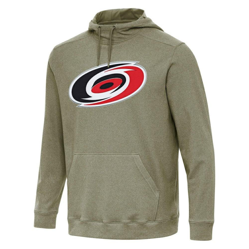 Carolina Hurricanes Antigua Cloud Pullover Hoodie - Olive | US 202234909