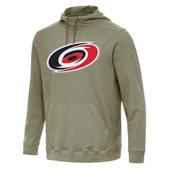 Carolina Hurricanes Antigua Cloud Pullover Hoodie - Olive | US 202234909
