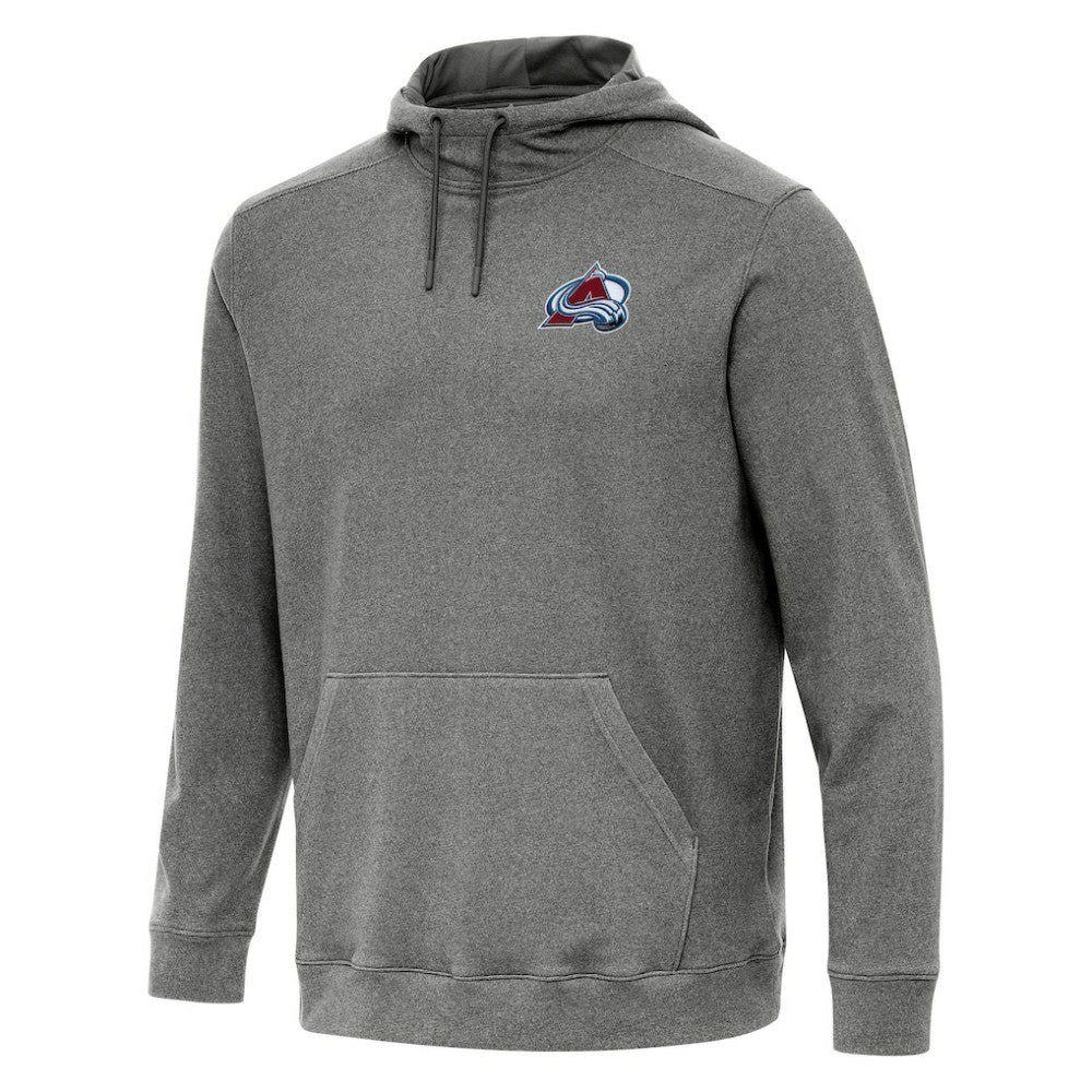 Colorado Avalanche Antigua Cloud Pullover Hoodie - Heather Black | US 202234929
