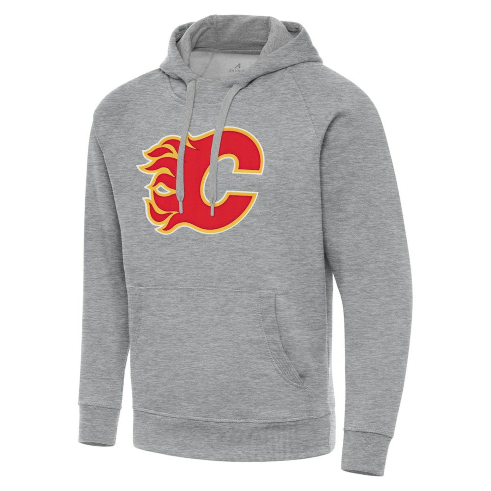 Calgary Flames Antigua Big & Tall Victory Pullover Hoodie - Heather Gray | US 202235049