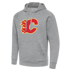 Calgary Flames Antigua Big & Tall Victory Pullover Hoodie - Heather Gray | US 202235049