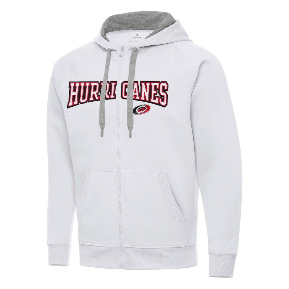 Carolina Hurricanes Antigua Big & Tall Victory Full-Zip Hoodie - White | US 202235101