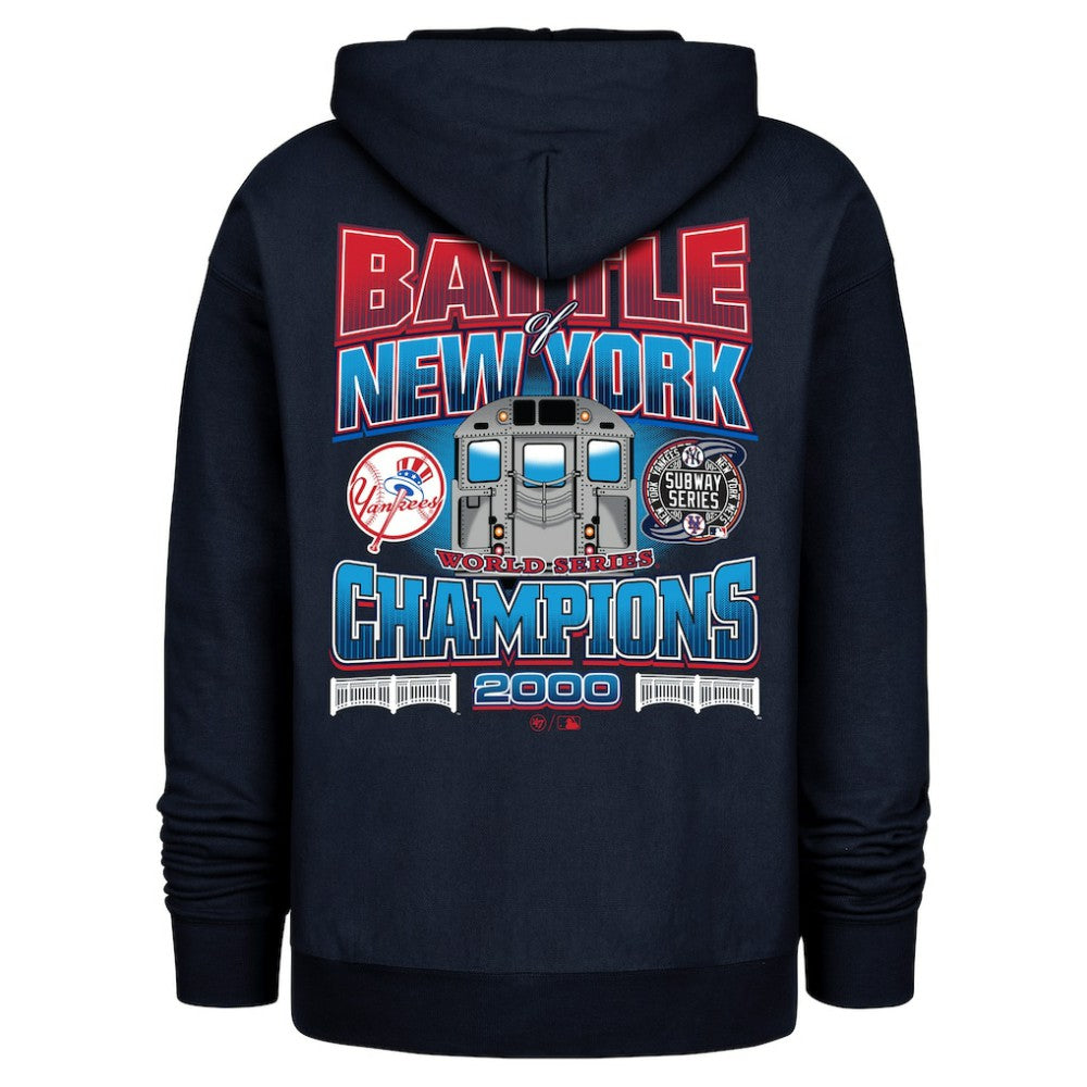 New York Yankees '47 2000 World Series Champions Showcase Backer Pullover Hoodie - Navy Hoodies