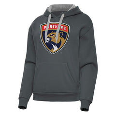 Florida Panthers Antigua Women's Victory Pullover Hoodie - Charcoal | US 202235583