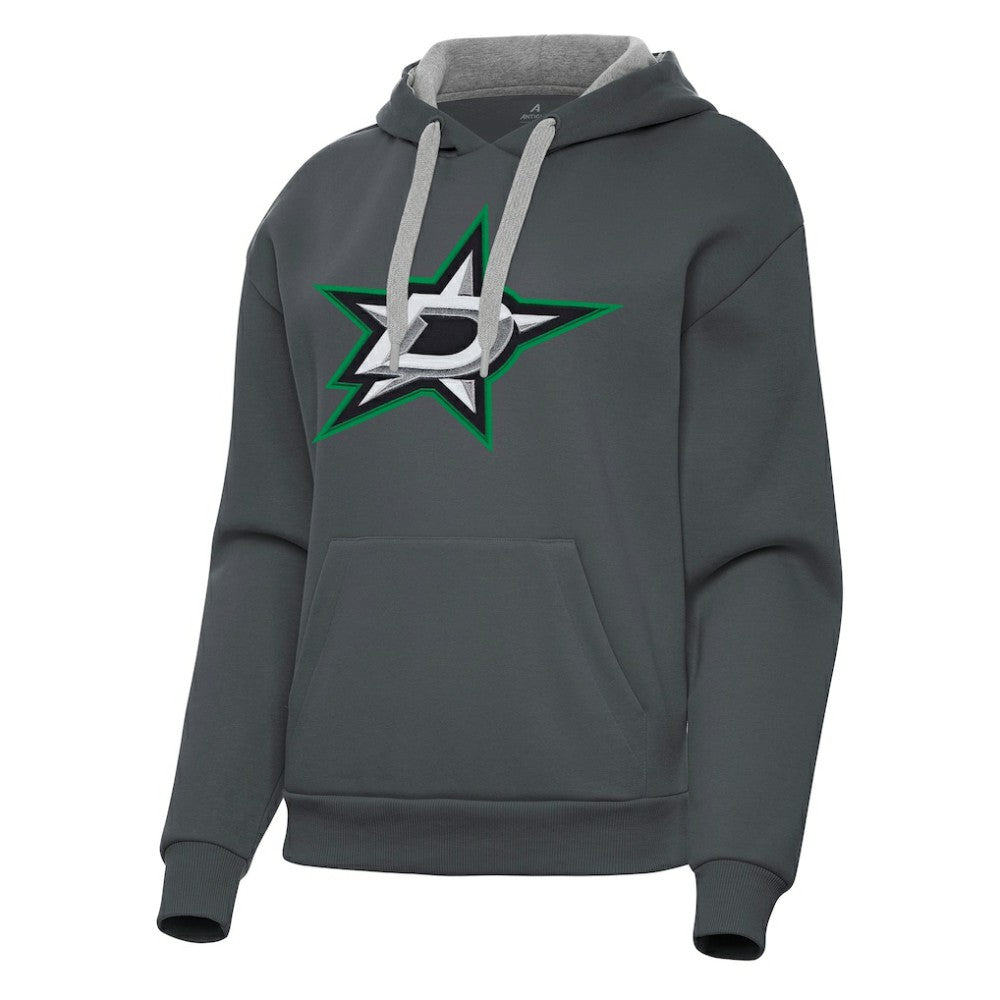Dallas Stars Antigua Women's Victory Pullover Hoodie - Charcoal | US 202235587