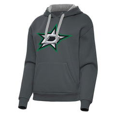 Dallas Stars Antigua Women's Victory Pullover Hoodie - Charcoal | US 202235587
