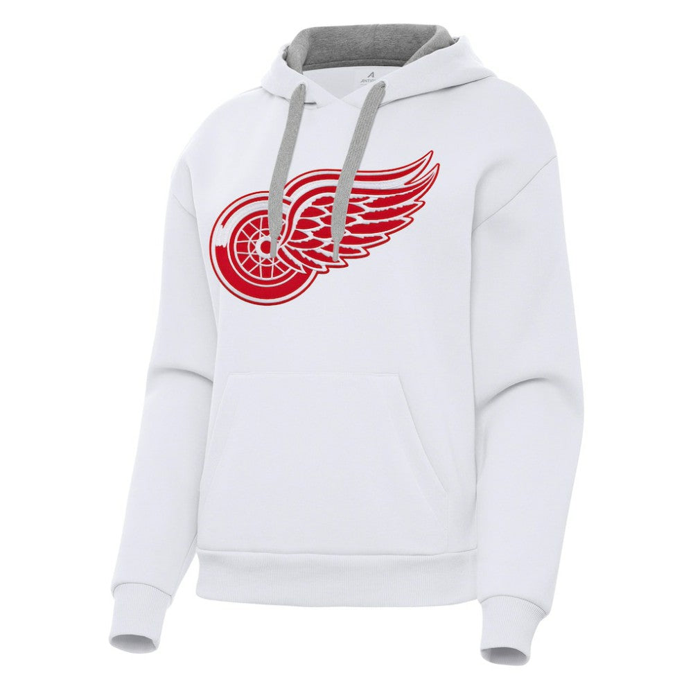 Detroit Red Wings Antigua Women's Victory Pullover Hoodie - White | US 202235589