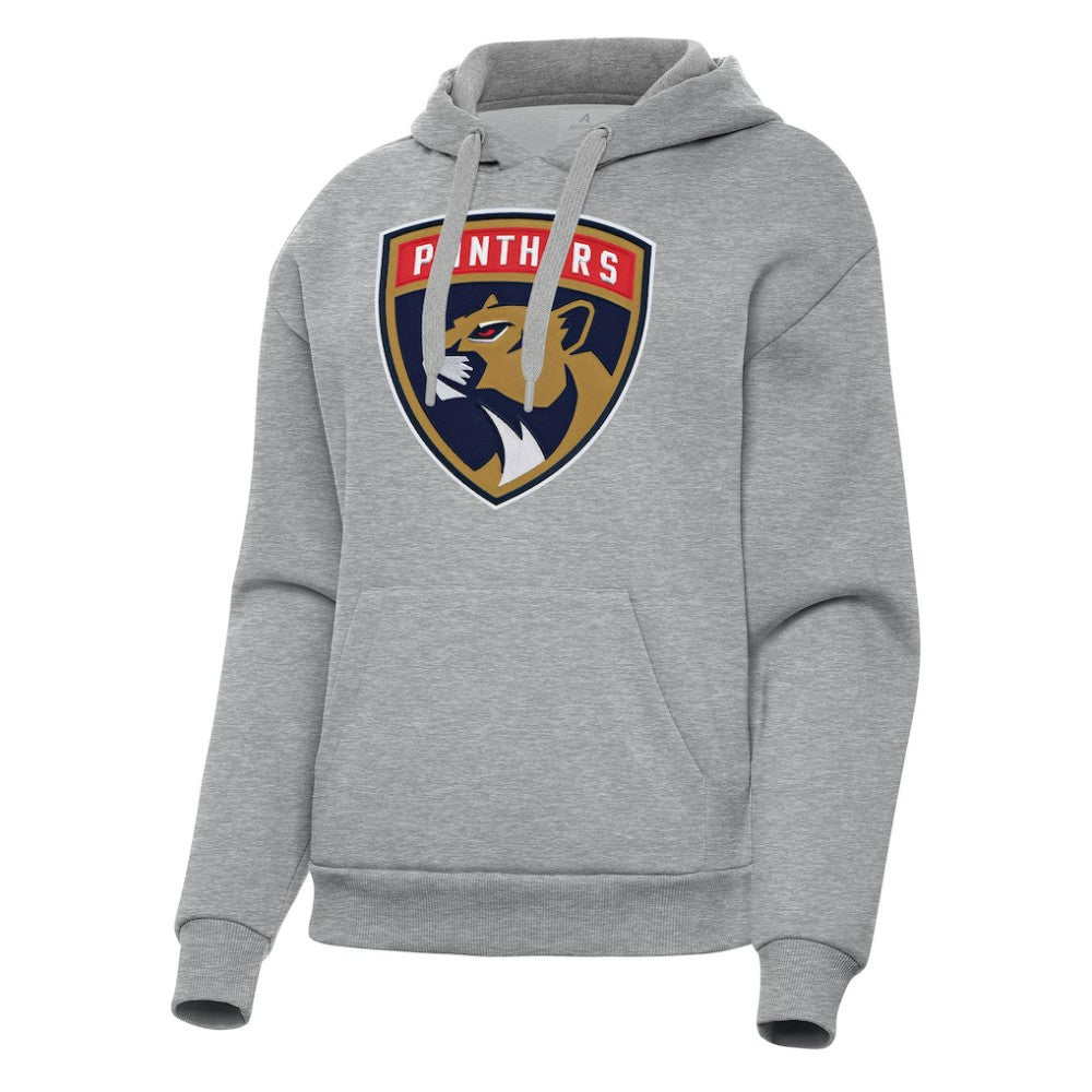 Florida Panthers Antigua Women's Victory Pullover Hoodie - Heather Gray | US 202235609