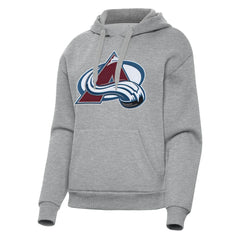 Colorado Avalanche Antigua Women's Victory Pullover Hoodie - Heather Gray | US 202235612