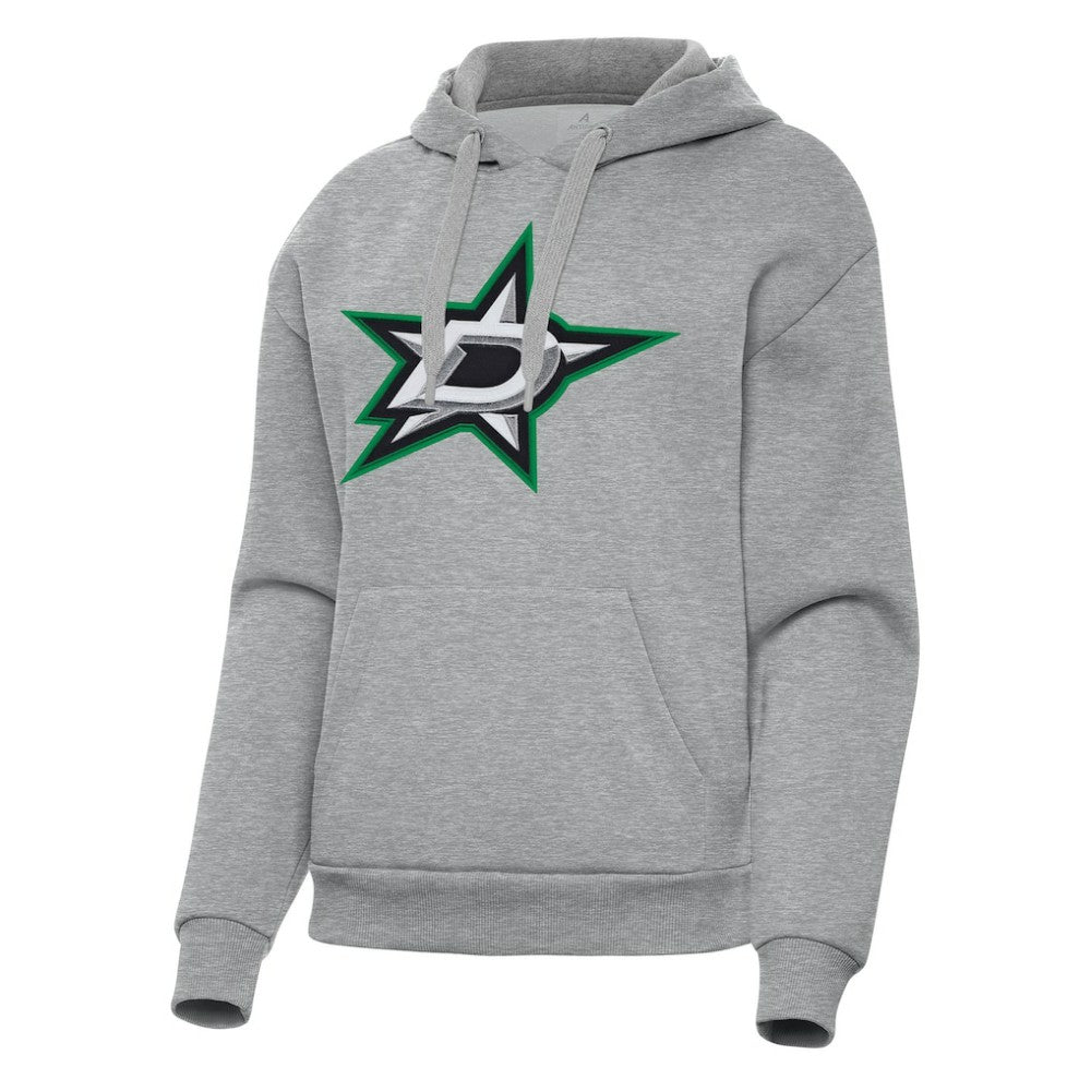 Dallas Stars Antigua Women's Victory Pullover Hoodie - Heather Gray | US 202235617