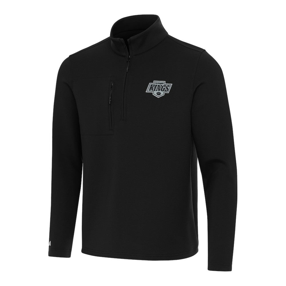 Los Angeles Kings Antigua Insider Quarter-Zip Top - Black | US 202235753